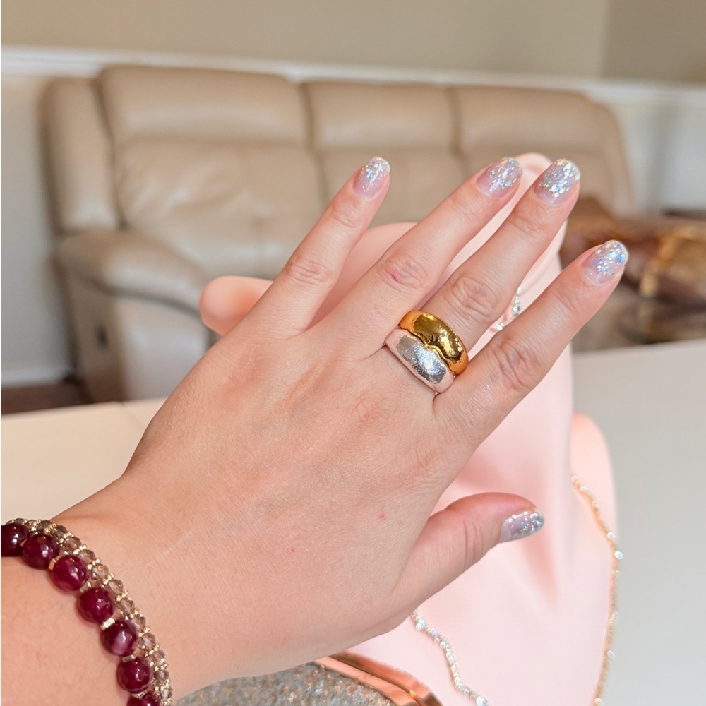 Elegant Gold Trendy Fashion Ring - Picture 8 of 8